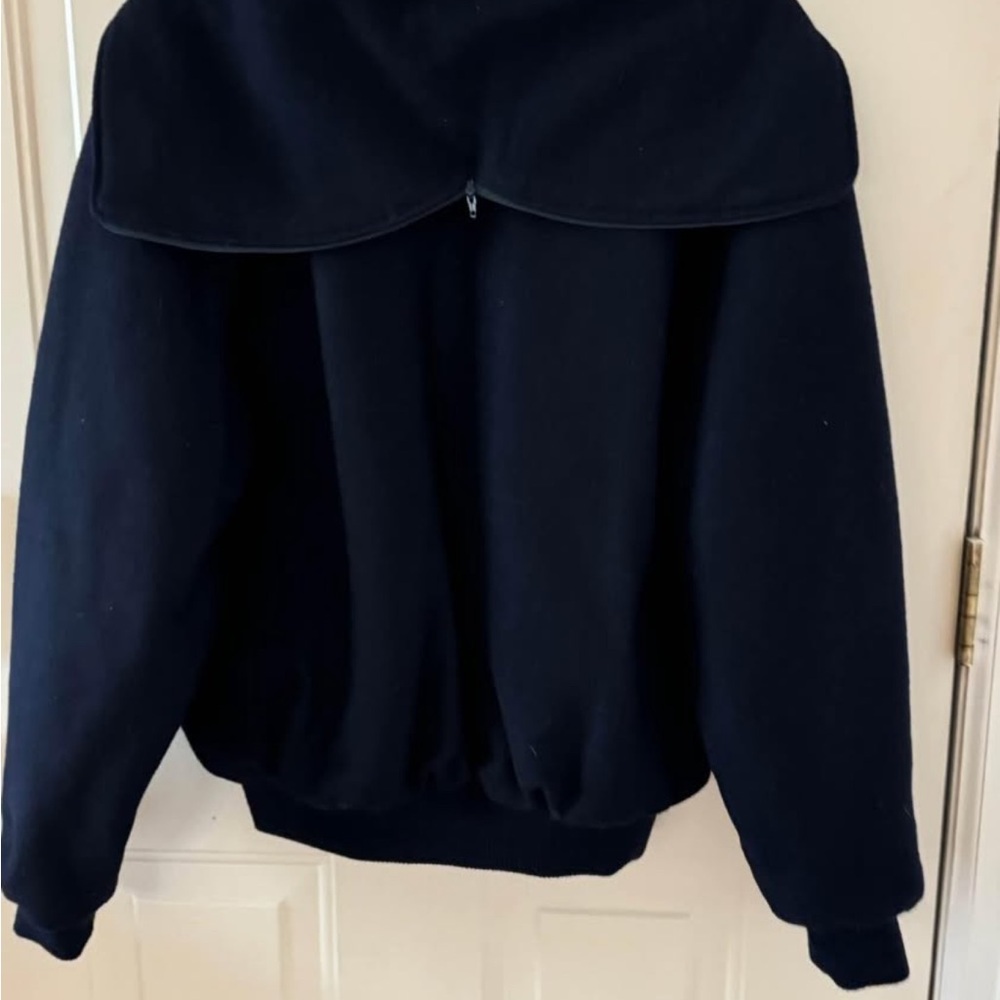 Navy Blue Letter Jacket - Picture 2 of 3